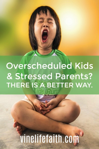 We're running in so many directions, all the time. I just want my kids to have every opportunity to be successful, but we're so tired!